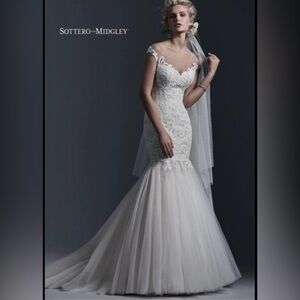Sottero and Midgley Cassandra Off-Shoulder Ivory Wedding Dress